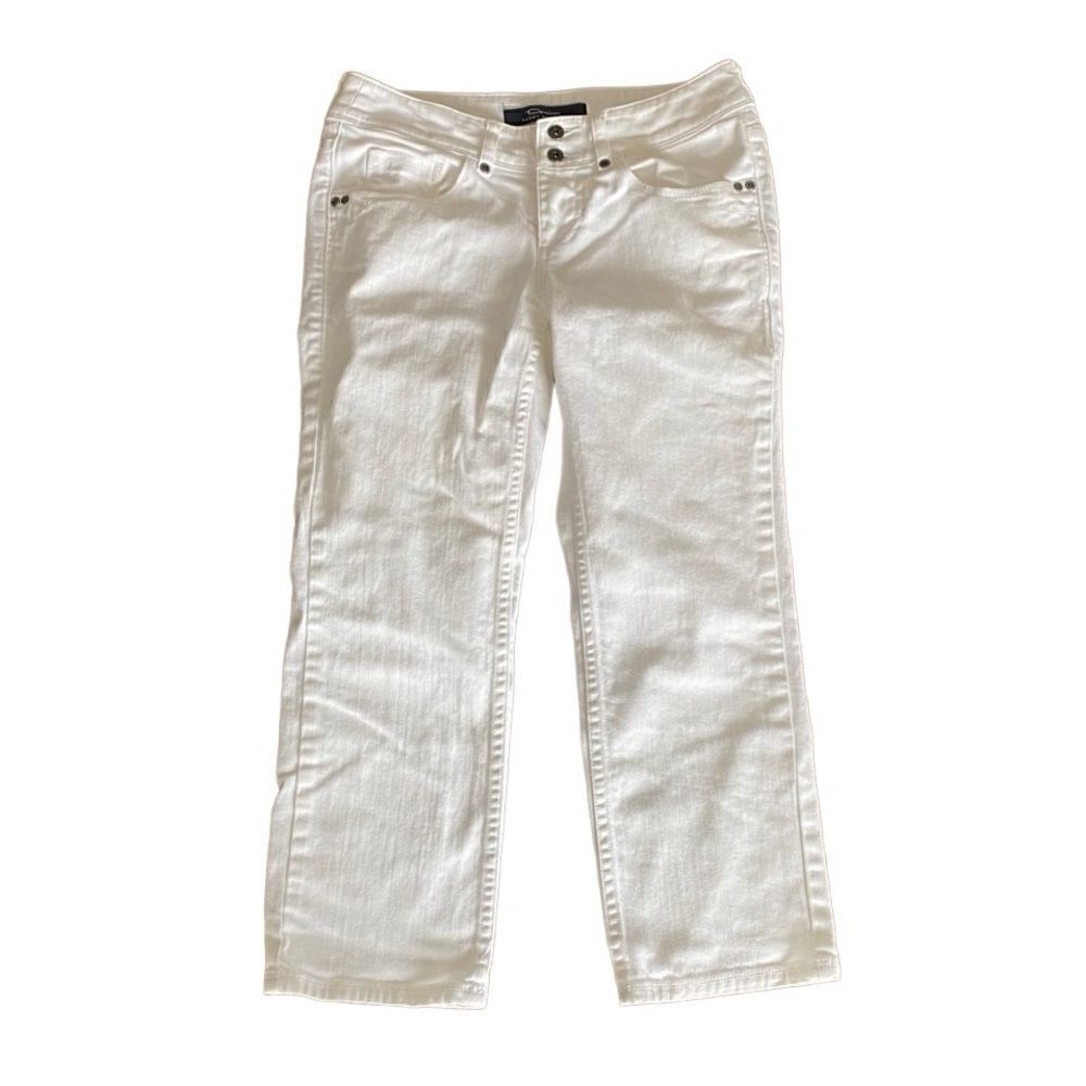 Tommy Bahama Island Crop White Wash Medium Rise 2